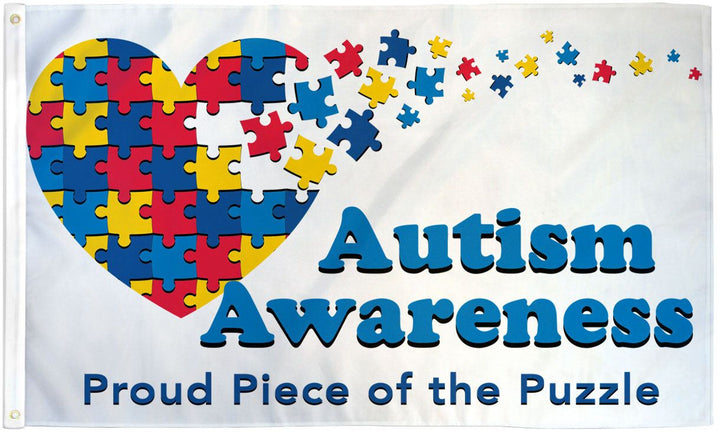 Autism Awareness 3'x5' Flag