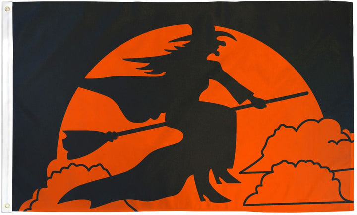 Halloween Flying Witch 3'x5' Flag