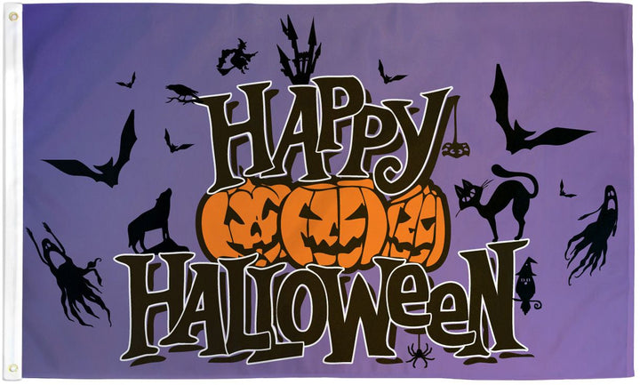 Happy Halloween 3'x5' Flag